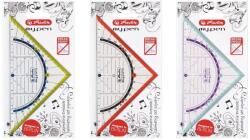 Herlitz Háromszög vonalzó 16 cm-es skálával szögmérővel Herlitz my. pen (11367950)