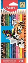 Maped Színes ceruza készlet háromszögletű Maped Color Peps Animal 12 db (832212FC)