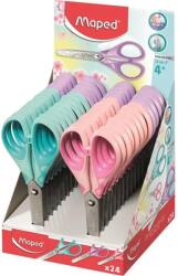 Maped Olló display, iskolai, 13 cm, MAPED "Essentials Soft Pastel", pasztell színek (464413)