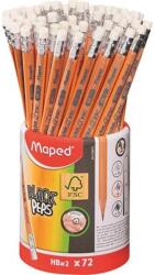 Maped Grafitceruza radírral HB háromszögletű MAPED Black Peps (851759FC/851759)
