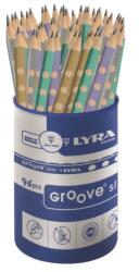 LYRA Grafitceruza HB háromszög metál színű test Lyra Groove Slim vékony (1763962)