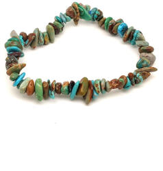 R. M. ékszer Türkiz Splitter Karkötő Barna-Kék (098590)