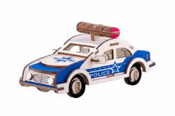 YIWU Rendőrautó - 3D fa kirakó