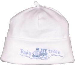 Asti Vonat mintás, fülvédős, megkötős baba sapka (00752009086)