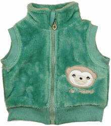 Asti Wellsoft kisfiú baba mellény lajhár mintával - kiskincsek