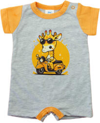 Asti Rövid ujjú napozó pamut anyagból Zsiráf mintával