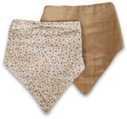 NUUROO - Villads muszlin nyálkendő 2db-os- Levél/Kávé (NU573M)