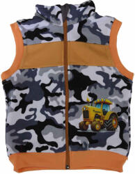 Asti Belül bolyhos kisfiú terepes mellény traktor mintával (00197902128)