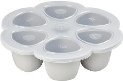 Béaba Szilikon multifunkciós bébiétel tároló - 6 x 150 ml - Halvány köd - (912805)