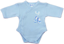 Asti Elöl patentos hosszú ujjú baba body - Kis cipő mintával (01241063068)
