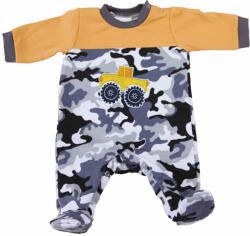 Asti Terep színű traktoros mintával belül bolyhos baba rugdalózó (00216901062)