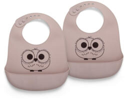 NUUROO Alfie szilikon előke 2db-os - Rózsa - (NU128R)