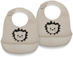 NUUROO Alfie szilikon előke 2db-os - Kavics - (NU128K)