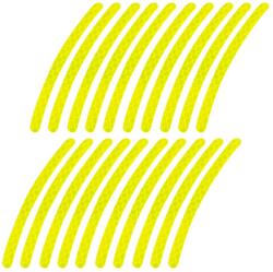 AMIO Benzi Reflectorizante pentru Jante Auto, 20 buc - Autocolante Siguranta (03112)