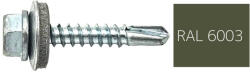  Hatlapfejű önfúró lemezcsavar 4, 8x19mm festett RAL6003 DIN7504K