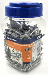 Koelner - Rawlplug Cilinder peremes dübel beüthető csavarral 6x40mm - bakonykotoelem - 4 631 Ft