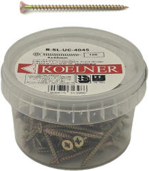 Koelner - Rawlplug Süllyesztett fejű faforgácslap csavar 3, 5x12mm PZ tövigmenetes - bakonykotoelem - 292 Ft