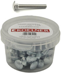 Koelner - Rawlplug Kapupánt csavar 8x40mm horganyzott DIN603 4.8 - bakonykotoelem - 902 Ft