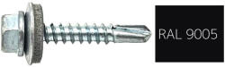 Koelner - Rawlplug Hatlapfejű önfúró lemezcsavar 4, 8x19mm festett RAL9005 DIN7504K - bakonykotoelem - 14 Ft
