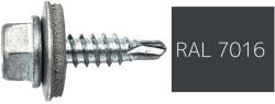 Koelner - Rawlplug Hatlapfejű önfúró lemezcsavar 4, 8x19mm festett RAL7016 DIN7504K - bakonykotoelem - 15 Ft