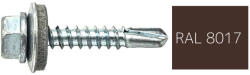 Koelner - Rawlplug Hatlapfejű önfúró lemezcsavar 4, 8x19mm festett RAL8017 DIN7504K - bakonykotoelem - 14 Ft