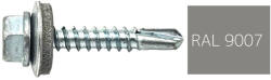 Koelner - Rawlplug Hatlapfejű önfúró lemezcsavar 4, 8x19mm festett RAL9007 DIN7504K - bakonykotoelem - 13 Ft