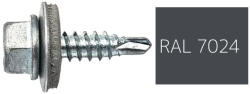 Koelner - Rawlplug Hatlapfejű önfúró lemezcsavar 4, 8x19mm festett RAL7024 DIN7504K - bakonykotoelem - 15 Ft