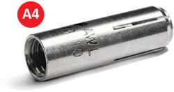  Fémdübel M10 12x40mm A4 saválló CE-ETA