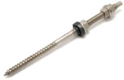 Koelner - Rawlplug Fa-fémmenetes csavar szett hatlap behajtással 10x250mm A2 rozsdamentes