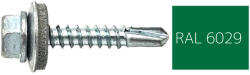 Koelner - Rawlplug Hatlapfejű önfúró lemezcsavar 4, 8x19mm festett RAL6029 DIN7504K