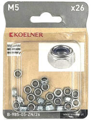 Koelner - Rawlplug Műanyag betétes önbiztosító anya M10 horganyzott DIN985 8 - bakonykotoelem - 350 Ft