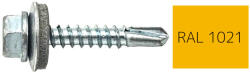  Hatlapfejű önfúró lemezcsavar 4, 8x19mm festett RAL1021 DIN7504K - bakonykotoelem - 15 Ft