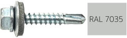 Koelner - Rawlplug Hatlapfejű önfúró lemezcsavar 4, 8x19mm festett RAL7035 DIN7504K - bakonykotoelem - 14 Ft