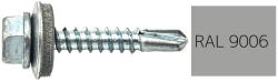  Hatlapfejű önfúró lemezcsavar 5, 5x25mm festett RAL9006 DIN7504K