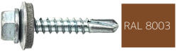 Koelner - Rawlplug Hatlapfejű önfúró lemezcsavar 4, 8x19mm festett RAL8003 DIN7504K - bakonykotoelem - 13 Ft