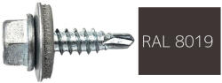 Koelner - Rawlplug Hatlapfejű önfúró lemezcsavar 4, 8x19mm festett RAL8019 DIN7504K - bakonykotoelem - 15 Ft