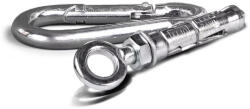  Temper dübel szemes csavarral M10 és 8x80mm biztonsági karabiner horganyzott CE-ETA