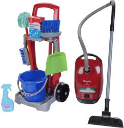 Theo Klein Jucarie creativa Theo Klein Miele - Vacuum cleaner with cleaning cart, children's household appliance (6074)