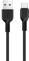 hoco. X20 adatkábel (USB - Type-C, gyorstöltő, törésgátló, 300cm) FEKETE (79388)