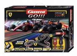 Carrera Jucarie creativa Carrera Circuit Carrera GO! ! ! Speed Zone 6.3m, set cu 2 mașinuțe Verstappen și Sainz, telecomandă, culoare multicolor (20062605)