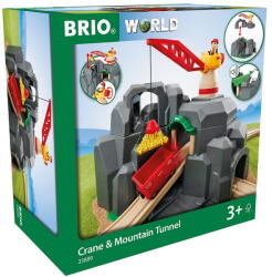 Ravensburger Jucarie creativa Ravensburger Set de joaca Brio - Tunel cu macara (33889)