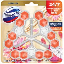 Domestos Aroma Lux Dahlia Flower&Dragonfruit WC-frissítő 3x55 g