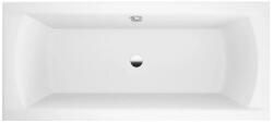 M-Acryl Noé fehér színű egyenes akril kád 190x90 kádlábbal és peremrögzítővel (12405)