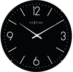 NeXtime Ceas perete NeXtime Basic Dome negru Ø 35 cm (NE-3157ZW)
