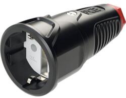 PCE Cuplă pentru ștecher CP PCE 16A neagră, din cauciuc (PCEETI2510SR)
