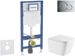 Geberit Duofix - Előfali szerelő készlet, Arkas I WC és softclose ülőke, Sigma01 vezérlőgomb, fényes króm SANI11CA1170 (SANI11CA1170)
