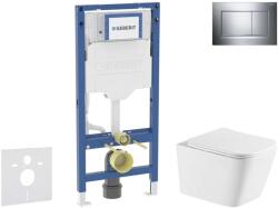 Geberit Duofix - Előfali szerelő készlet, Arkas I WC és softclose ülőke, Sigma20 vezérlőgomb, króm SANI11CA1171 (SANI11CA1171)