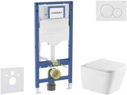Geberit Duofix - Előfali szerelő készlet, Arkas I WC és softclose ülőke, Sigma01 vezérlőgomb, alpesi fehér SANI11CA31139 (SANI11CA31139)