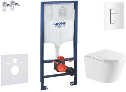 GROHE Rapid SL - Előfali szerelő készlet, Nefia WC és softclose ülőke, Skate Cosmopolitan vezérlőgomb, alpesi fehér SANI11BA3112 (SANI11BA3112)