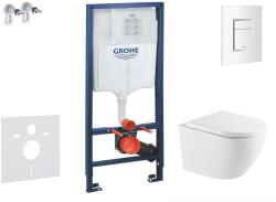 GROHE Rapid SL - Előfali szerelő készlet, Oudee WC és softclose ülőke, Skate Cosmopolitan vezérlőgomb, alpesi fehér SANI11BA3114 (SANI11BA3114)